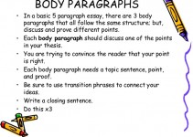 The Body Paragraphs Of Paper